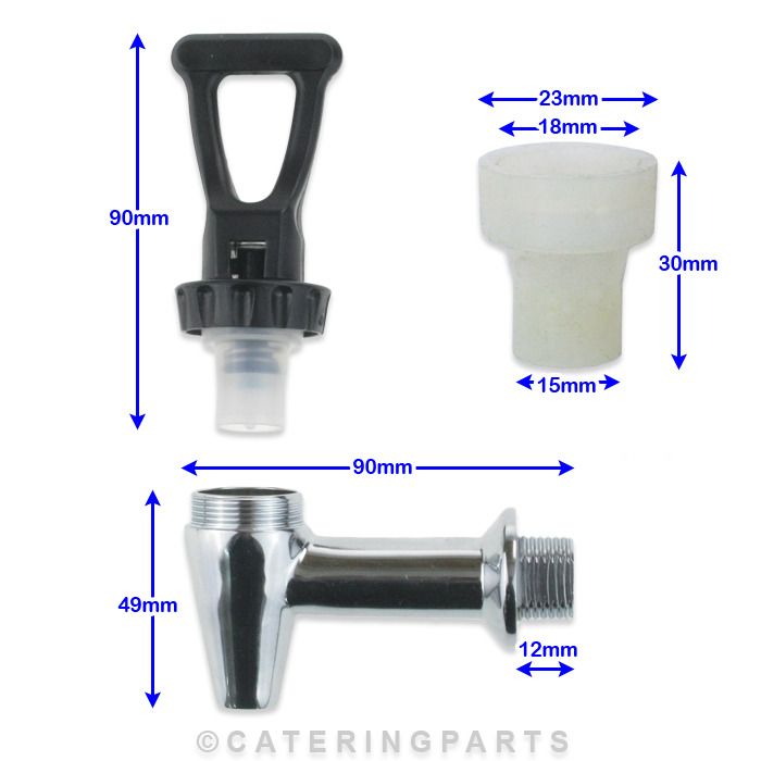 SWAN NON DRIP TEA URN HOT WATER BOILER DRAW OFF TAP REPLACES OLD BLACK